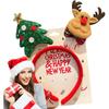 Christmas Head Toppers Antlers Christmas Tree Stylish Headband Merry Christmas Happy New Year Santa Claus Hair Band for Kids