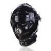 Adult Products Headgear Blindfolded Leaky Mouth Adjustable Mask Thick Leather Black Red Hood Props