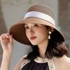 Праздничная соломенная шляпа, женская летняя шляпа от солнца, пляжная шляпа для путешествий на море, шляпа от солнца
