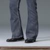 Мужские эластичные джинсы с высокой талией Cassic Design Расклешенные джинсы Мужские синие джинсы