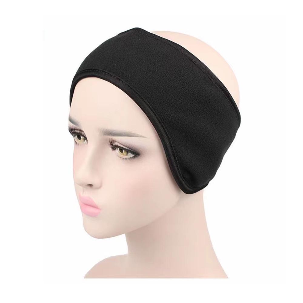 Осенне-зимняя двухслойная флисовая повязка на голову для защиты ушей для велоспорта и спорта