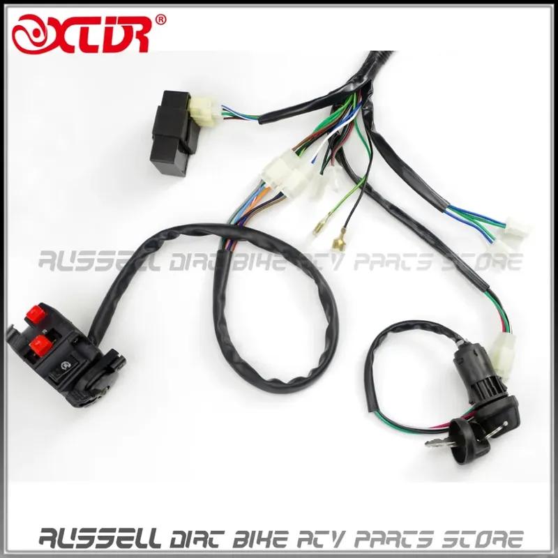 ATV Quad GY6 125cc 150cc ELECTRICS Stator Wire Wiring Harness Loom Magneto Ignition Coil CDI Rectifier Solenoid Parts