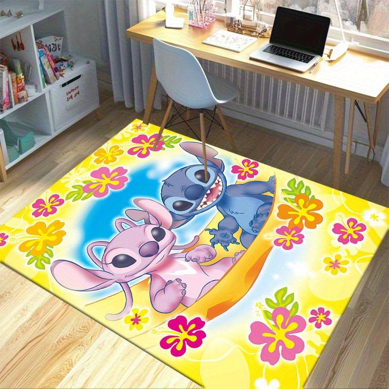 1pc,Hawaiian Stitch & Angel Lilo Tropical Flowers Home Office Chair Rug Outdoor Gift Carpet MatH219