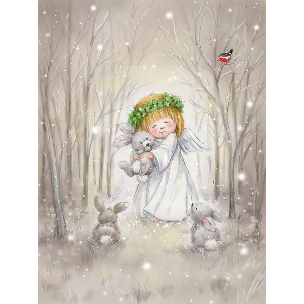 5d алмазная живопись Рождественский медведь шляпа ремесленная полная квадратная Алмазная вышивка крестиком мозаика с изображением животных Рождественская настенная живопись