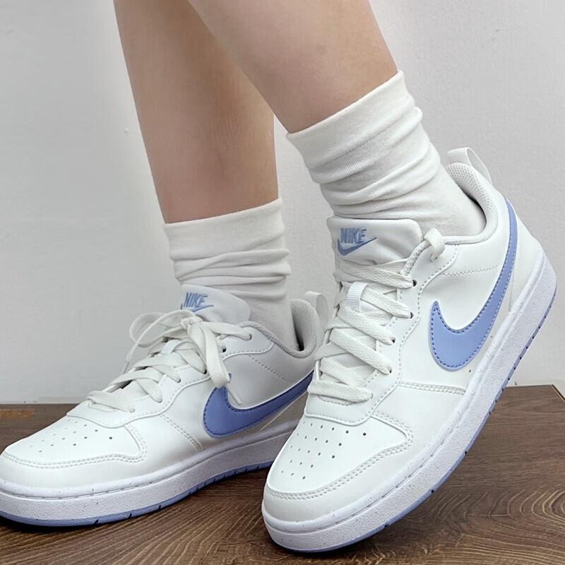 (GS) Nike Court Borough Low Recraft 'Summit White Cobalt Bliss' Kids' DV5456-103