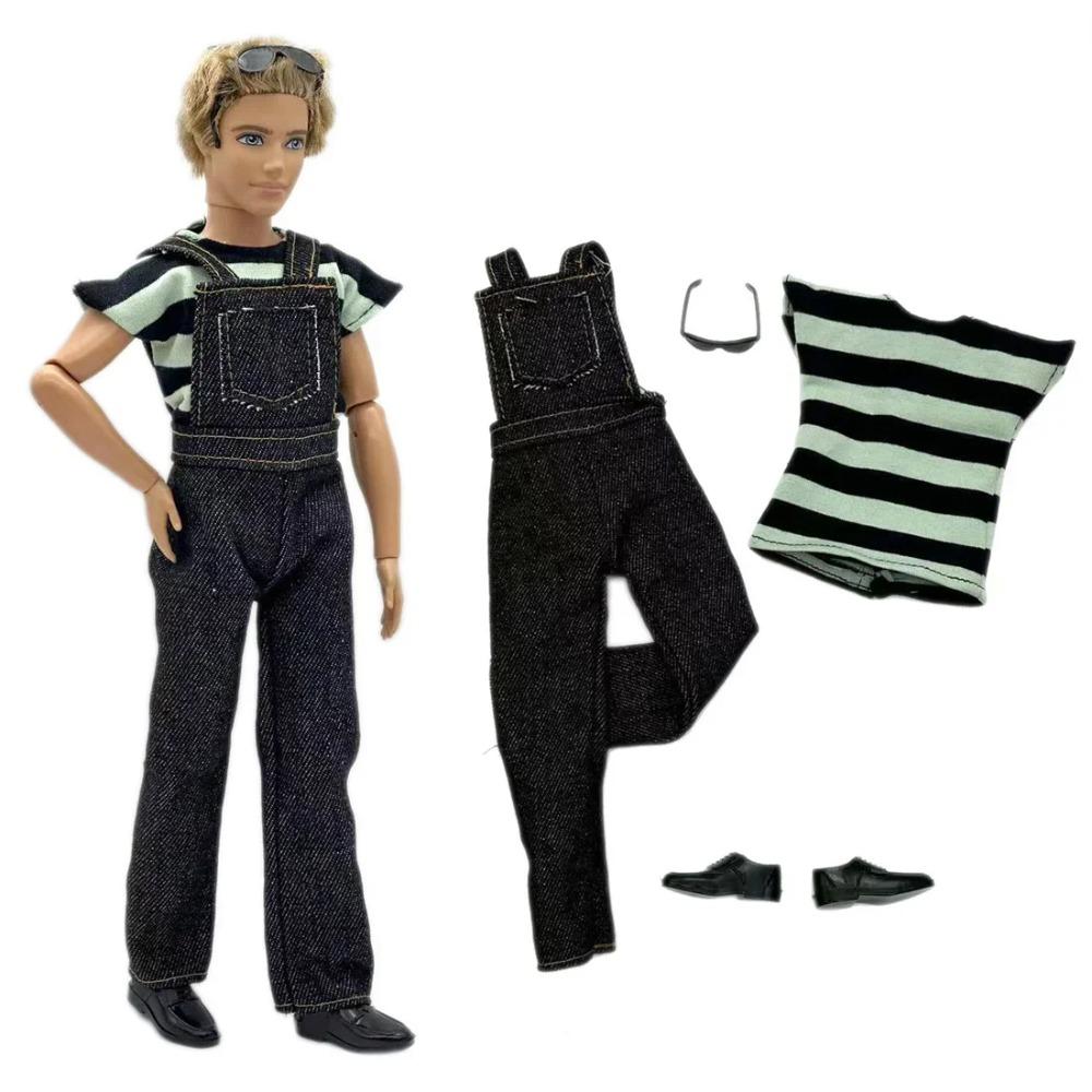 1 Set Ken Cloth Handmade Handsome Doll Accessories Casual Wear Suit for 30cm 12inch Ken Doll Suit Kids Gift