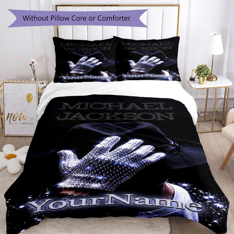Michael Jackson 103 Customize your name Bedding Set Breathable Duvet Cover with Pillowcases Home Decoration Birthday Gift