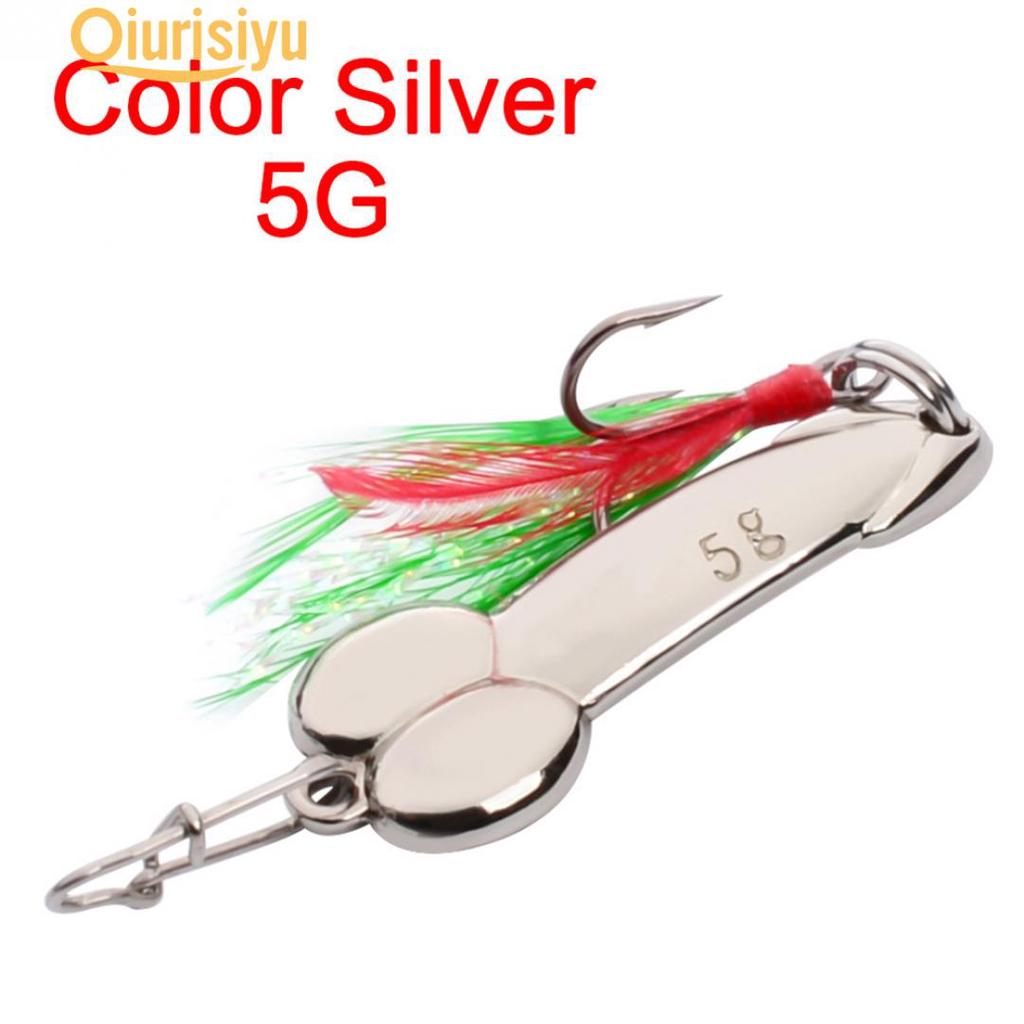 Рыболовная металлическая блесна пенис