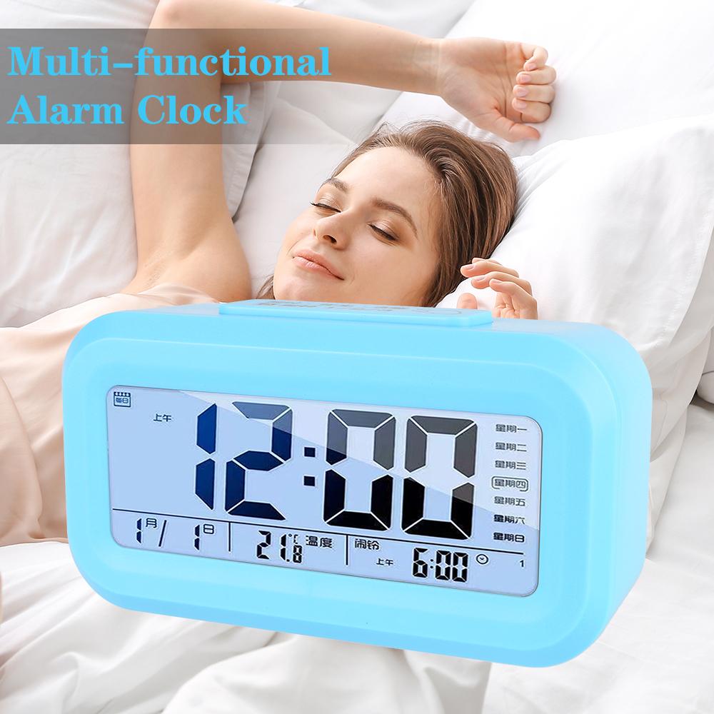 Светодиодные цифровые настольные часы цифровой будильник для офиса простые часы для дома спальни настольные мини электронные часы