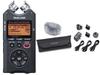 TASCAM Linear PCM Recorder Japanese Display Compatible Version DR-40VER2-J + AK-DR11Gmk3 Set