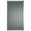 Garden Shed Gray 225x89x161 cm Galvanized Steel