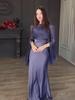 European & American 2024 Autumn Organza Satin Slim Dress with Large Swing Sleeves