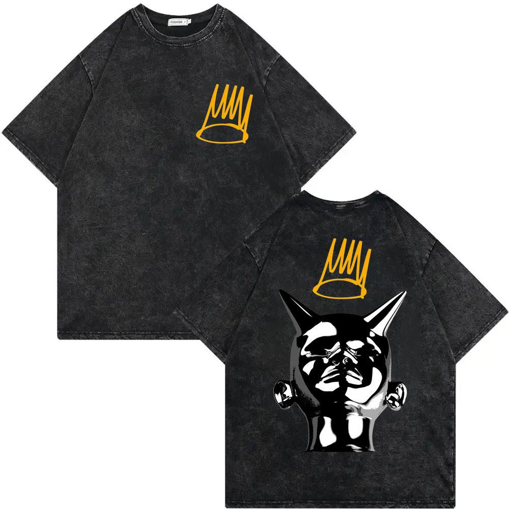 Vintage Washed J Cole Born Sinner Album Merch Tshirt High Quality Fashion Oversized T Shirts Men Women Casual Cotton Tshirts