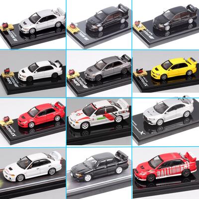 Hobby Japan Масштаб 1/64 Mitsubishi Lancer GSR RS Evolution EVO IX VII IV VIII Ralliart Модель Раллийного Автомобиля Литье под давлением Игрушечные Машинки HJ64