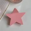 Pink Pentagonal Hair Claw Clip Sweet Cool Hair Crab Summer Headdress  Styling Tool