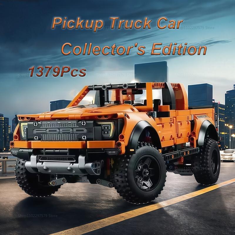 Новые 1300+PCS образовательные строительные блоки F-150 пикап гоночный MOC технология строительные блоки модель автомобиля кирпич игрушки детский подарок