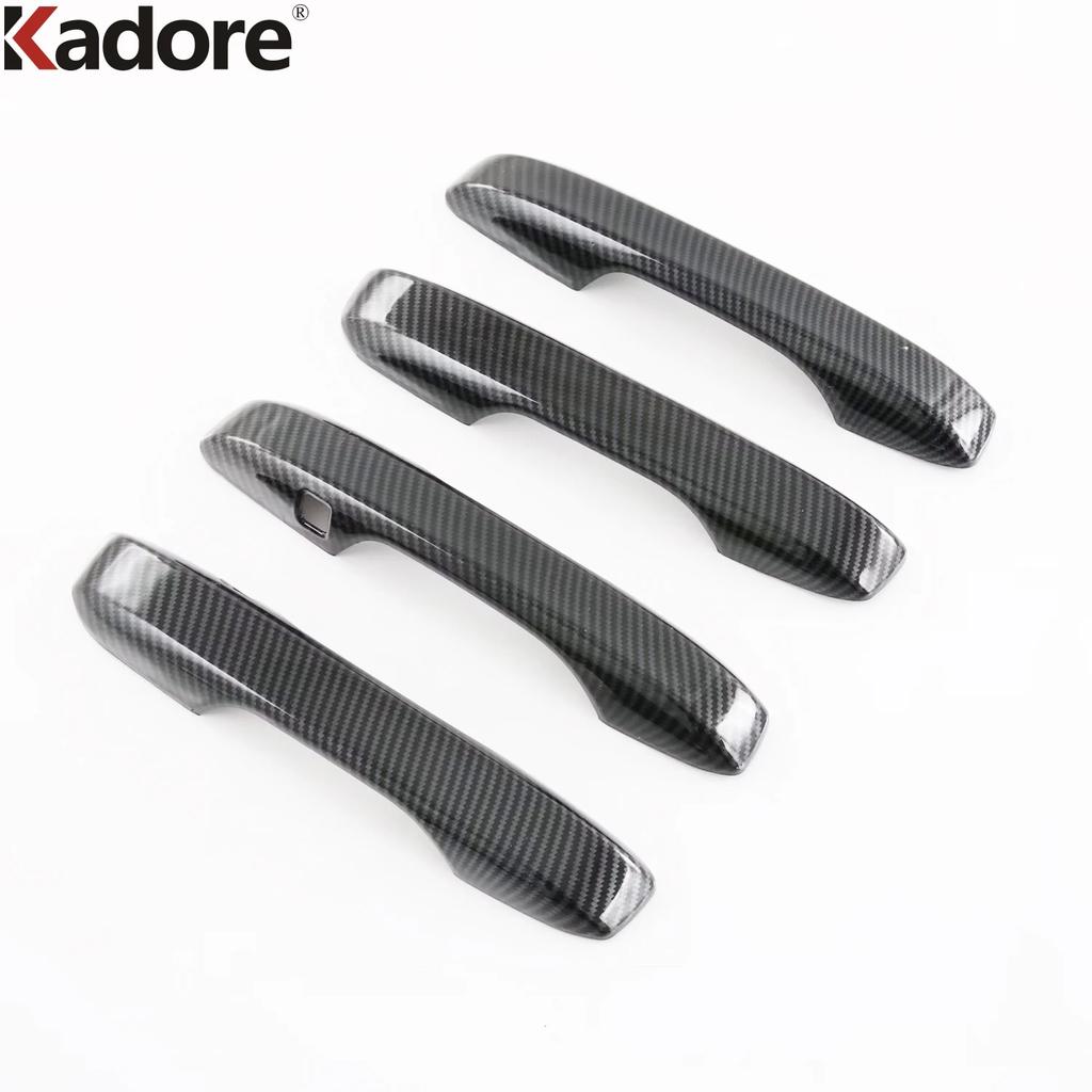 For Honda CRV CR-V 2024 2025 Carbon Fiber Car Door Handle Cover Trim Side Door Handles Catch Cap Overlay Accessories