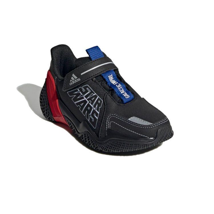 adidas 4Uture Rnr Звездные войны Лось Легкие Дышащие Низкие Детские Кроссовки Детские Кроссовки Черно-Красные EF9488
