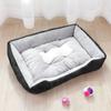 Soft Winter Bone Pattern Dog Nest Comfortable Dog Baskets Bed Warm Dog House Dog Sofa Bed  Winter