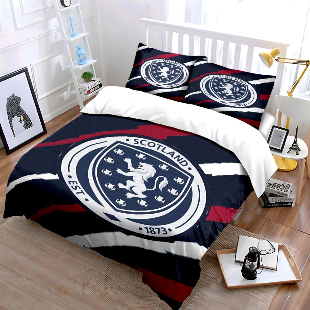 Scotland Flag Bedding Set Bedding Duvet Cover Set Duvet Cover Pillowcases  (1 * Duvet Cover 2 * Pillowcases, without duvet insert)