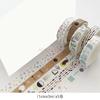 5rolls/box Hand tent tape basic girl heart color and paper tape