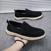 Canvas Men'S Shoes 2024 Summer New One-Pedal Cloth Shoes Cross-Border Upper Breathable Board Shoes Lazy Shoes Driving Cloth Shoes