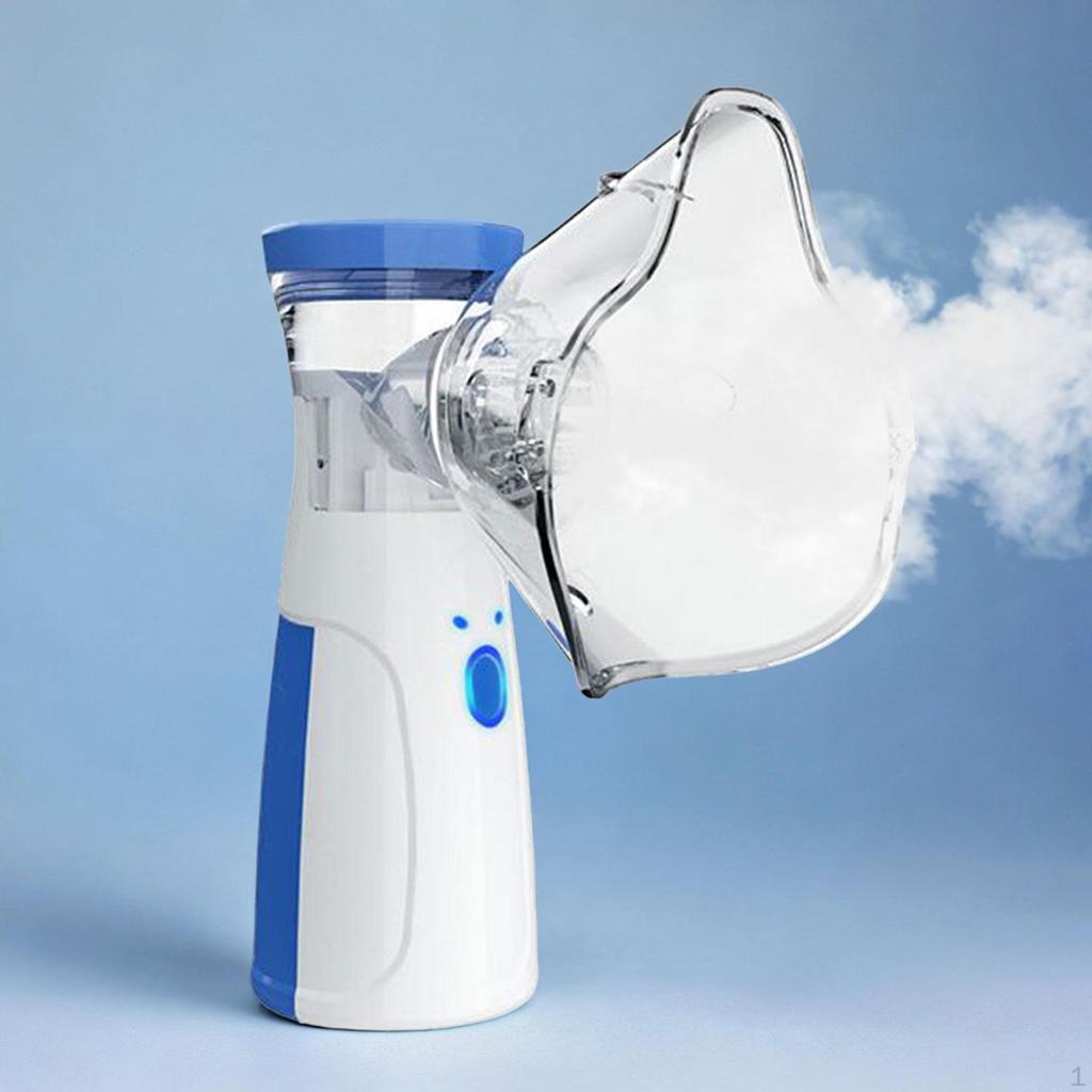 Ручной паровой ингалятор с мундштуком, сетчатые небулайзеры для домашнего использования, при астме, кашле, зеленый