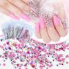 1440Pcs Glitter DIY 3D Flat Nail Art Rhinestone Sequins Decoration Manicure Tips