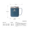 STANLEY Classic Vacuum Hammertone Lake Ideal for Outdoor Dishwasher Warranty Japanese Mug, 0.35L, Blue, Insulated, Handle, Activities, Camping, Safe,
