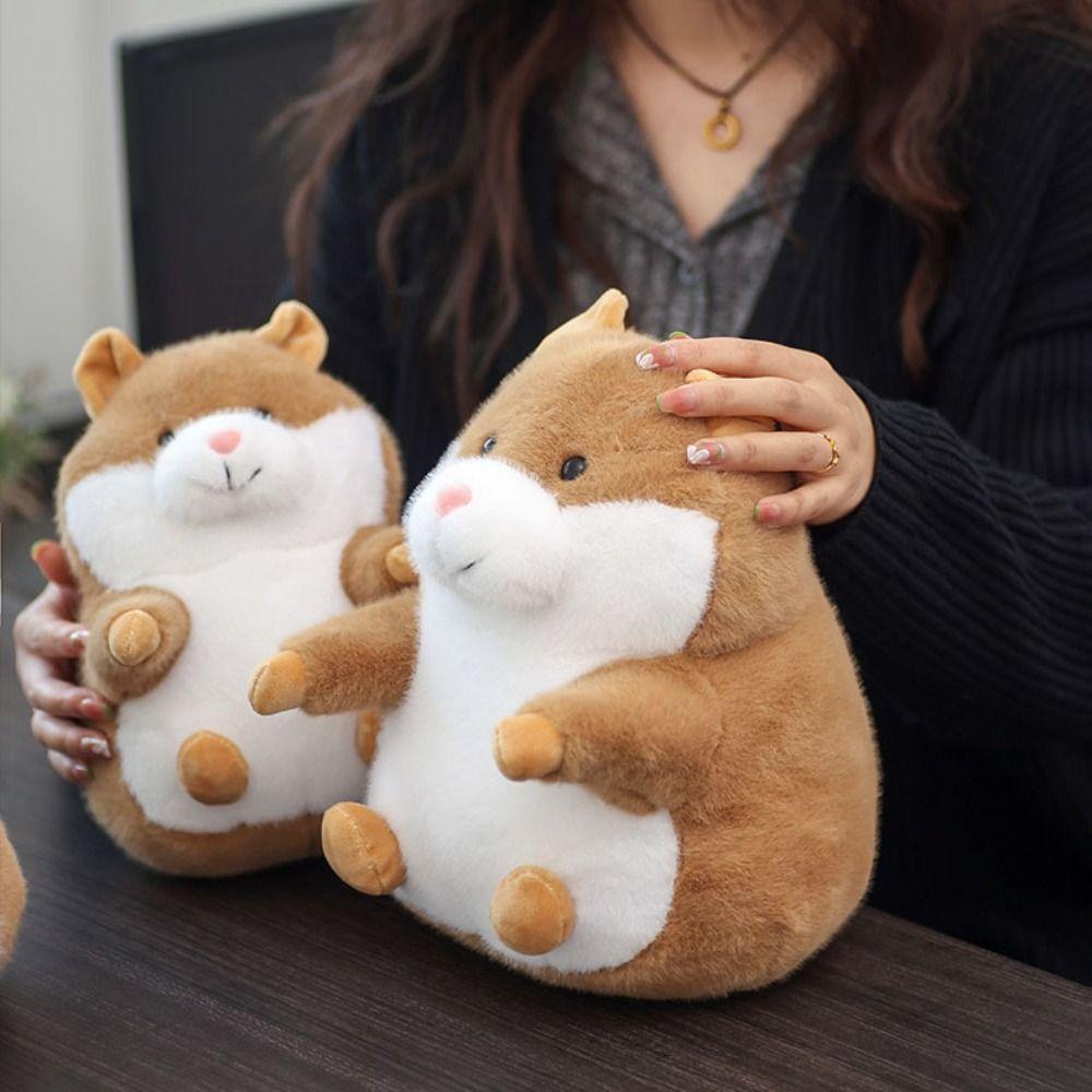 Soft Hamster Plush Toys Lifelike Hamster Stuffed Toy Animal Mouse Plush Pillow  Children Girl