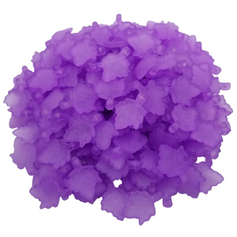 Простая мода для детей Кленовые листья Прозрачные многоцветные свободные бусины Мода для изготовления ювелирных изделий Аксессуары Ожерелье Браслет Изысканные ювелирные изделия