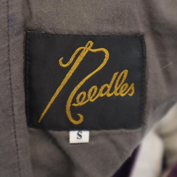 Needles Сделано в Японии бархатные длинные брюки S фиолетовые Nepenthes мужские б/у