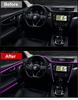 Car Interior Decor Lamp 3M Optical Fiber Neon Atmosphere Light Strip Play & Plug