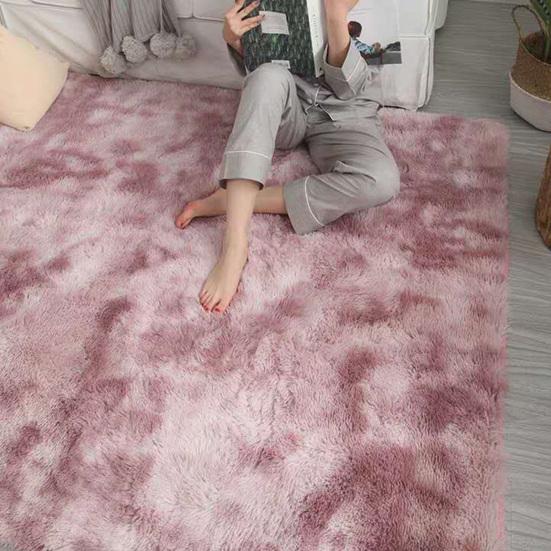 Ковер для гостиной, мягкий противоскользящий, легкий, стильный, пушистый ковер для гостиной, толстый декор, бархатный коврик для крашения галстуков для офиса