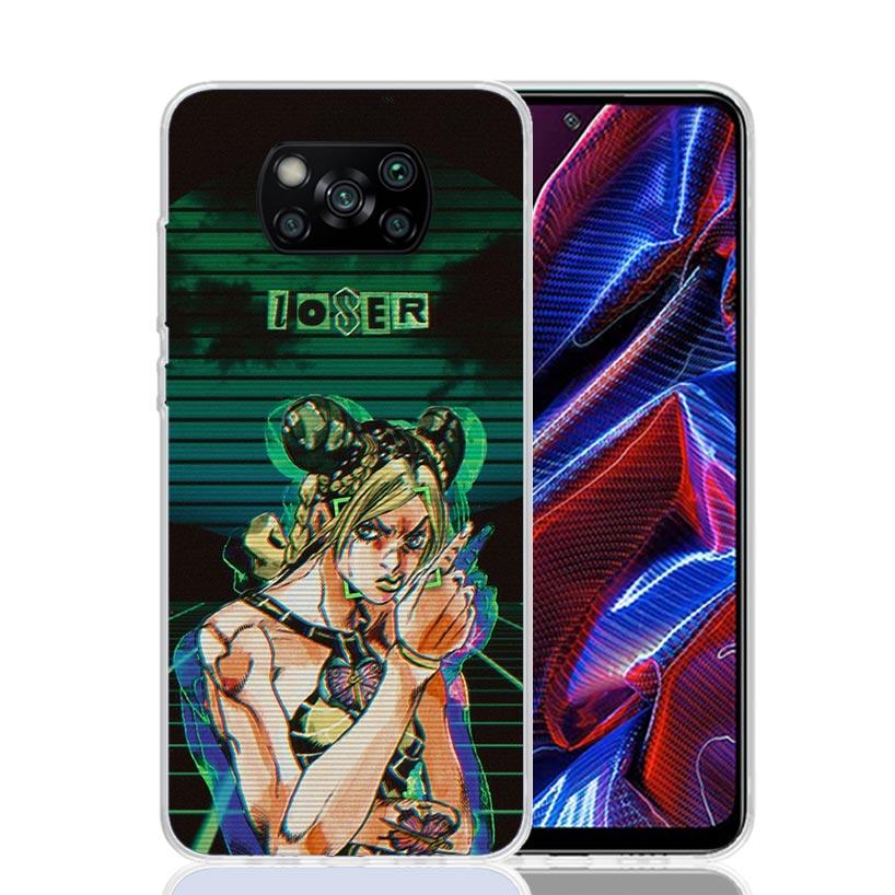 Чехол для телефона JoJo's Bizarre Adventure Джолин Куджо Для Xiaomi Poco X7 X6 X5 Pro F7 Ultra Redmi 15C 15 13 13C 12 12C 10 10A 10C 9 9A