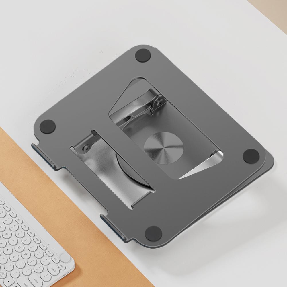 Складная подставка для ноутбука, регулируемая по высоте, полый охлаждающий кронштейн, поддержка алюминиевого сплава, вращающаяся на 360 градусов для ноутбука 11-17 дюймов