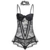 Новый, сексуальный комплект нижнего белья, большой размер, прозрачный жилет-корсет, боди