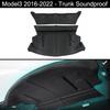 Для Tesla Model 3 2017-2023 передняя крышка багажника звукоизоляционный хлопковый внутренний капюшон Frunk/багажник звукоизоляционный пылезащитный хлопковый коврик