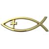 Jesus Ichthys Fish Car Stickers Self Adhesive Designs Religious Car Window Sticker for Windows Laptops & Luggage Durable