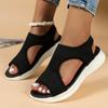 Fashion Women Sandals New Summer 2025 Beach Comfort Casual Sport Shoes Women Comfortable Wedge Platform Sandals Roman Sandals Plus Size