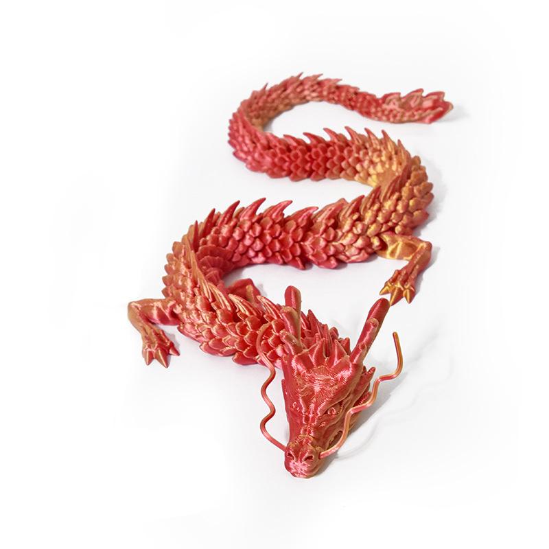 3D-печатная фигурка змеи с подвижными суставами, имитация змеи, креативное украшение для домашнего офиса, новогодние подарки, поделки, подарок