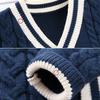 Boys Cardigan Crochet Sweater Children's V-Neck Toddler Knit Button Up Knitted Pattern Long Sleeve Sweaters