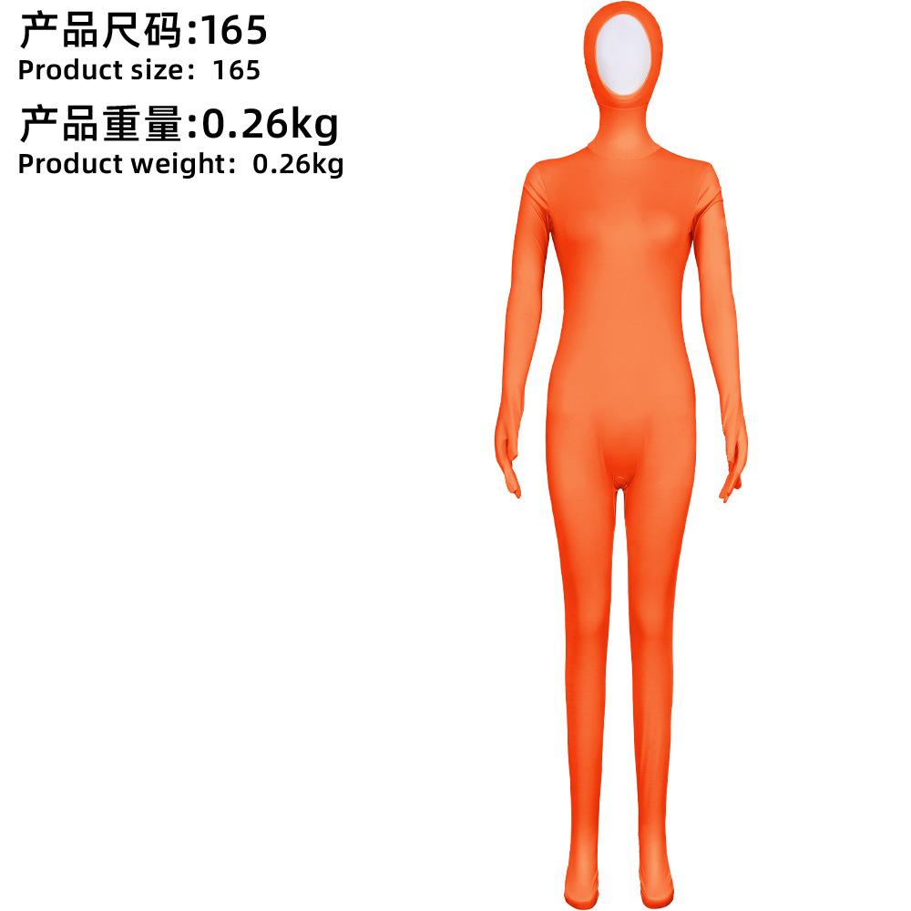 Оранжевый Full Face Zentai Костюм Лорэкса с пышной юбкой, Костюм для Хэллоуина, Забавное выступление на вечеринке