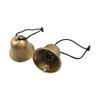 2pcs Hanging Bells with Hanging Rope Wind Chimes Jingle Bell DIY Copper Small Bell Pendant for