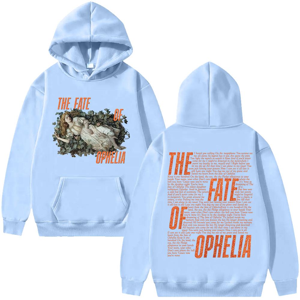 Худи с текстом песни The Fate of Ophelia TS The Life of A Showgirl, графикой альбома, одежда, женская, мужская, модная, ретро-эстетика, пуловер Y2K
