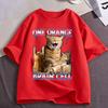 One Orange Brain Cell Funny Cat Meme T Shirts Unisex Unisex Clothing Harajuku Fashion Cotton Casual Short Sleeve Tshirts Streetwear
