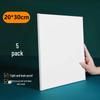 5-Piece Acrylic Oil Painting Set: Blank Cotton & Linen Canvas Panels with Large Frame