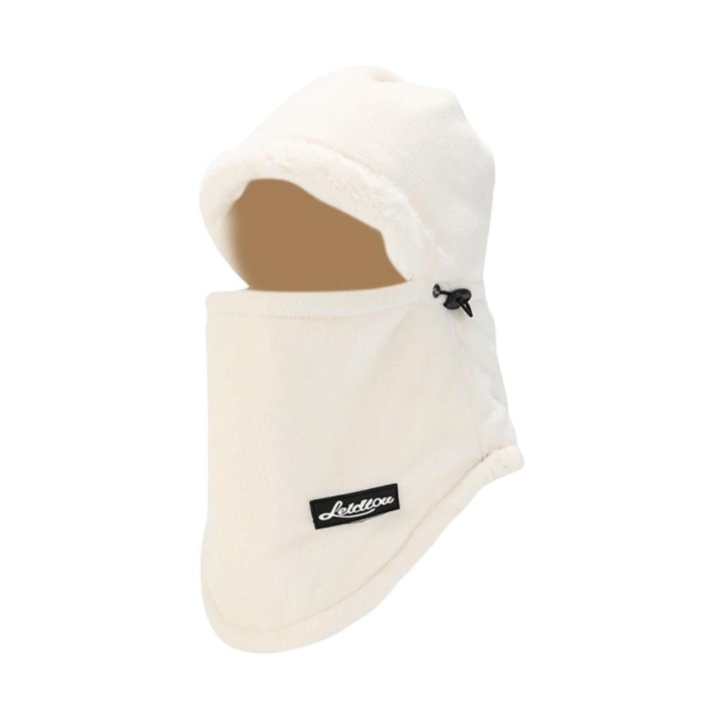 Thickned Beanies Cap Plush Hooded Face Mask Fashion Ski Cycling Hat Outdoor
