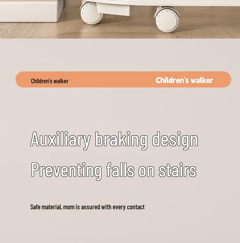 Детские ходунки-каталка «Два в одном» для мальчиков и девочек - Нескользящая, защита от опрокидывания