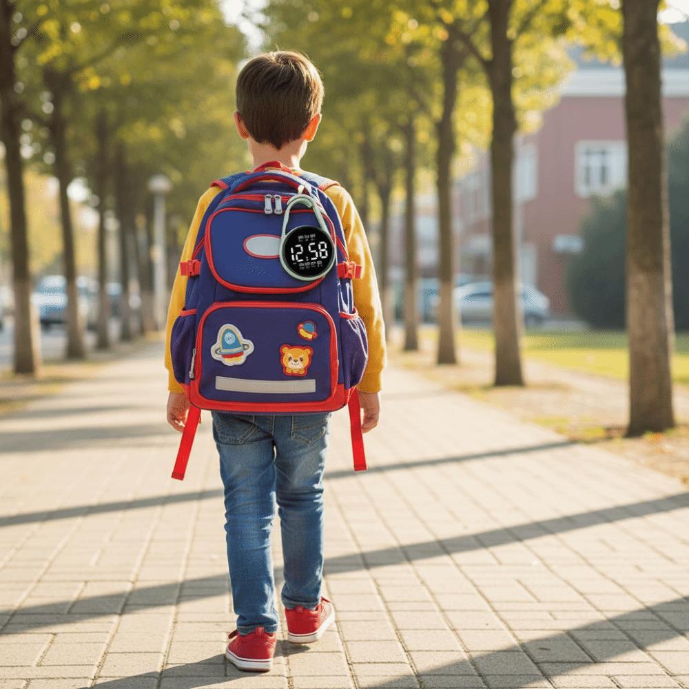 2Pcs Portable Digital Electronic Hanging Watch Luminous Pocket Watch  Pocket Style